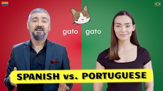 Spanish vs Portuguese  How Similar Are Spanish and Portuguese Words [upl. by Oralla947]