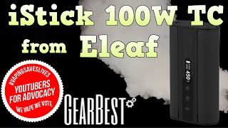 Eleaf iStick TC100W Box Mod Review Quit Smoking Start Vaping Kicking Butts [upl. by Trebornhoj]