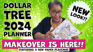 STAY ORGANIZED 2024 DOLLAR TREE CALENDAR MAKEOVER [upl. by Anaj]