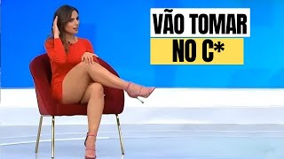 APRESENTADORA SE EMPOLGA COM LIGAÇÃO MAS É XINGADA AO VIVO [upl. by Vyky541]