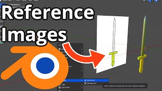 How to use REFERENCE IMAGES in Blender 29 🖼️ Create a Low Poly Model [upl. by Ciro]