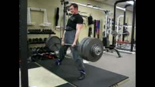 Eric Helms Deadlift 530 x 1 April 10 2012 [upl. by Aremaj]