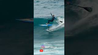 SUP foiling at Cronulla Point surfing surfcircus foilboard standuppaddle supfoil shorts [upl. by Larner]