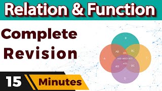 Relation and Function Class 12 Maths chapter 1 Complete Revision in 15 Mins [upl. by Liu691]