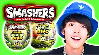 THE ZURU SMASHERS LIGHT UP DINO ULTIMATE UNBOXING [upl. by Alodie]