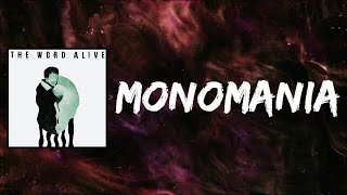 The Word Alive  MONOMANIA Lyrics [upl. by Vivienne]