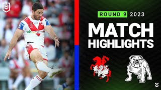 NRL 2023  St George Illawarra Dragons v CanterburyBankstown Bulldogs  Match Highlights [upl. by Ahsak257]