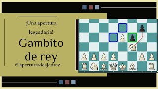 Introducción al Gambito de rey ¡Una apertura legendaria y agresiva con blancas [upl. by Ainessej]