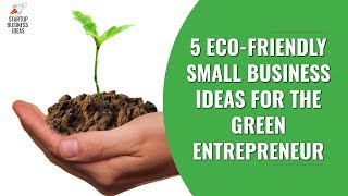 5 Eco Friendly Small Business Ideas for the Green Entrepreneur  Startup Business Ideas [upl. by Phonsa]