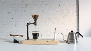 DIY Pour Over Coffee Maker Made Out of Iron Pipes [upl. by Yelad]