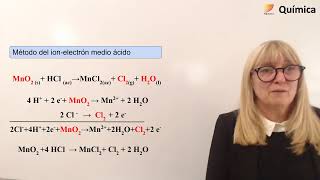 57 Química Reacciones Redox Método del ionelectrón Medio ácido [upl. by Eldnik372]