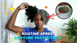 ROUTINE CAPILLAIRE APRES COIFFURE PROTECTRICE [upl. by Nnylyma]