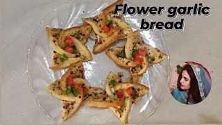 Flower garlic bread  easy recipe  garlic bread  youfoundjyoti  viral recipe [upl. by Ahsym]