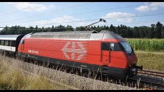 Zug um Zugswiss highspeed trainsNBSSFS MattstettenRothristZug trainfart train [upl. by Malim]