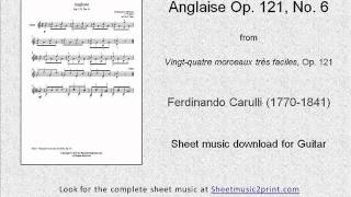 Carulli  Anglaise in C Major Op 121 No 6 [upl. by Kedezihclem]