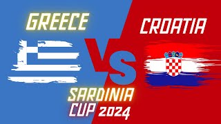 Waterpolo  GREECE vs CROATIA  Sardinia Cup 2024 [upl. by Delwin]