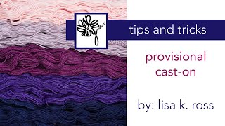 Knitting a Provisional CastOn [upl. by Ahsinej211]