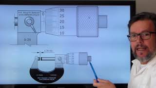 Leitura de micrômetro 001mmrevisão [upl. by Anpas429]