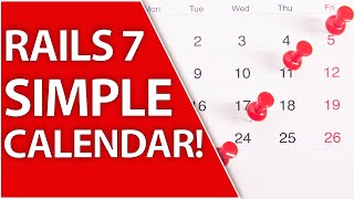 Create A Simple Calendar In Ruby On Rails 7 [upl. by Jezrdna]