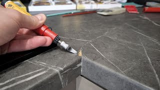 How to perfectly restore damage to a chipboard kitchen countertop  Tips from a Restorer [upl. by Adnema]