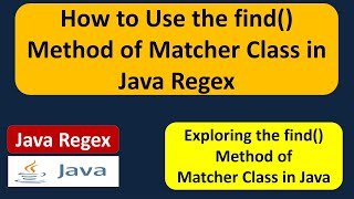 Java String Tutorial Using matchesString regex for Pattern Matching  Java Tutorial [upl. by Camilla]