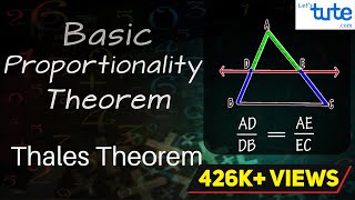 Basic Proportionality Theorem  Thales Theorem  Geometry  Math  Letstute [upl. by Akimot]