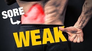 Weak Glutes  Back Pain HOW TO FIX IT [upl. by Ahsahtan]