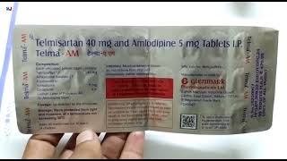 Telma Am Tablet  Telmisartan 40 mg amp Amlodipine 5 mg Tablet  Telma Am 40 mg Tablet Uses Hindi [upl. by Ahsi113]