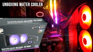 Unboxing e Instação do Water Cooler MasterLiquid ML240L V2 RGB da Cooler Master [upl. by Ansela]