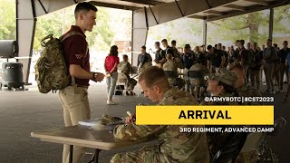 Arrival  3rd Regiment Advanced Camp  CST 2023 [upl. by Sivek]