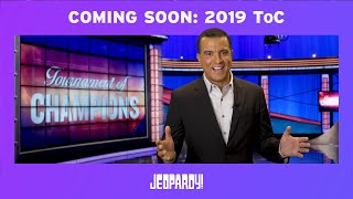 Coming Soon The 2019 Tournament of Champions  JEOPARDY [upl. by Steffie]