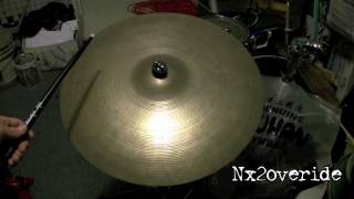 Avedis Zildjian 20 ride Cymbal  Vintage [upl. by Ennovehs]