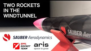 EPFL Rocket Team  Two Rockets in the Windtunnel SauberAerodynamics [upl. by Ebbarta177]