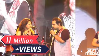 Shankar Mahadevan amp Rasika Shekar  Flute Jugalbandi at AURA 2015 GIT [upl. by Tattan511]