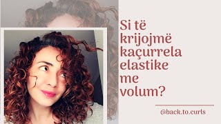 Si te thajmë kacurrela elastike e me volum  How to difuse for definition amp volume curls [upl. by Corydon20]