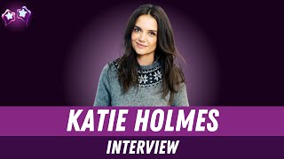 Katie Holmes Interview on Miss Meadows Dual Life of a WellMannered Teacher amp Vigilante [upl. by Byrom584]