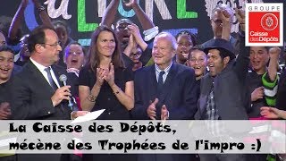 Trophées de limpro  François Hollande et Jamel Debouzze au rendezvous [upl. by Richmound]