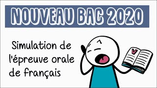 Simulation de lépreuve orale de français du baccalauréat EAF [upl. by Adnahsam809]