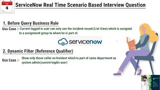 Day 34 ServiceNow ScenarioBased Interview Question  Before Query Business Rule  Dynamic Filter [upl. by Peterman833]