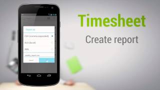 Timesheet Tutorial  android work time tracking [upl. by Dewhirst994]