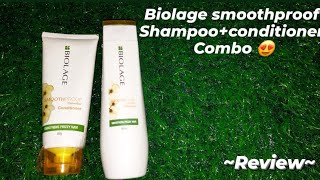 Biolage smoothproof shampoo and conditioner combo Under rs500🤩reviewnykaahaul nykaa nykaafashion [upl. by Andy]