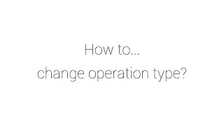 CalCon How to Operation Type [upl. by Ahseem]