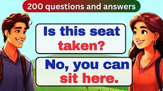 Improve English Speaking Skills🔥 200 Common Questions and Answers in English 🔥 English conversation [upl. by Natika142]