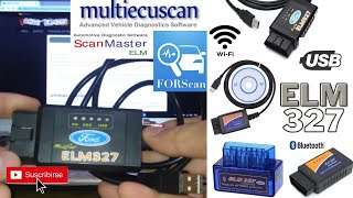 ELM 327 SCANNER Automotriz  FORScan  MultiecuScan  ScanMaster TODO LO QUE TIENES QUE SABER [upl. by Itsyrc]