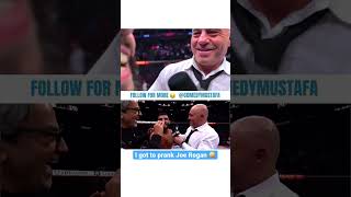 We pranked Joe Rogan at ufc 278 🤪 shorts [upl. by Neenej]