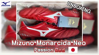 Unboxing  Mizuno Monarcida Neo  Made In Japan Passion Red [upl. by Airdnoed]