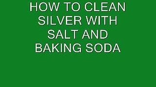 how to CLEAN SILVER WITH BAKING SODA AND SALT clean silver jewelry cutlery coins etc [upl. by Kaufman]