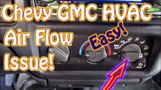 GMC Jimmy S10 Blazer DIY How to Diagnose HVAC Mode Control  Vent  Defrost  Floor Selector [upl. by Saidel]