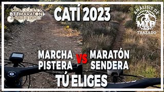 MarchaMaratón ALT MAESTRAT 2023 en CATÍ  Análisis del trazado [upl. by Itsirk494]