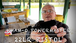 Whamo powermaster 22lr single shot pistol first shots at the range Super rare [upl. by Doreen693]